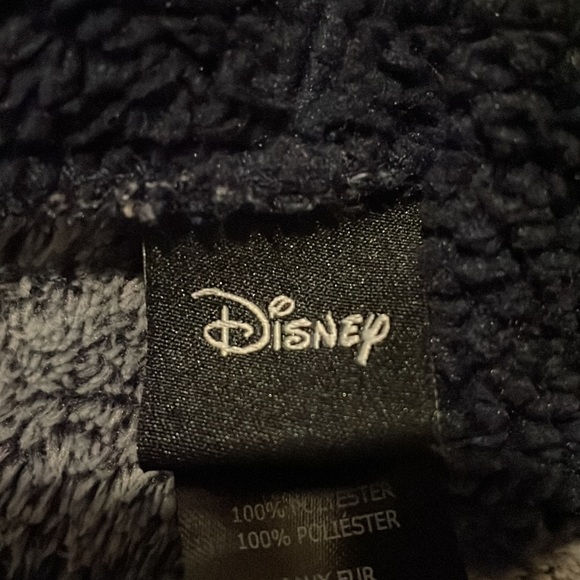 Disney, navy/gray Mickey Mouse fleece hoodie, size Med - Picture 3 of 5